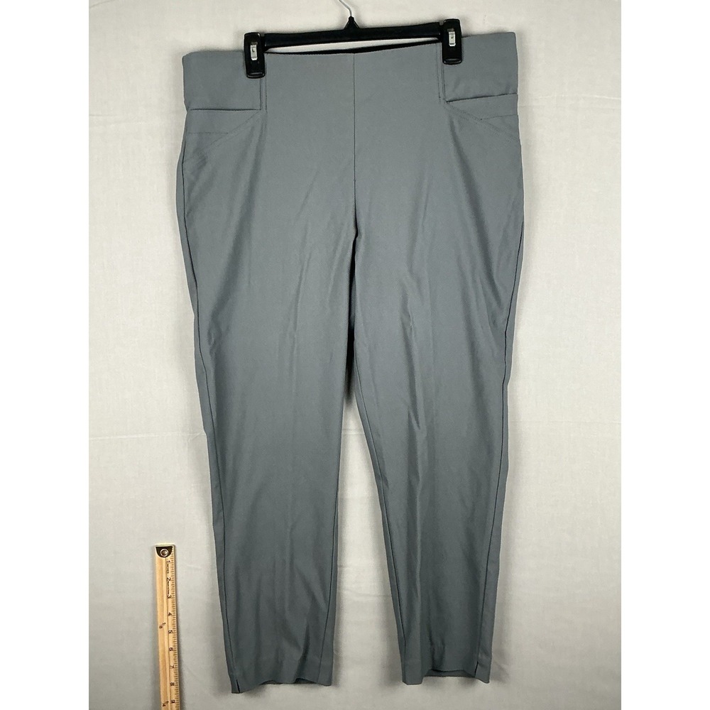 Maurices Womens 16W‎ Gray Pull On Dress Pants Stretch Career Office Plus